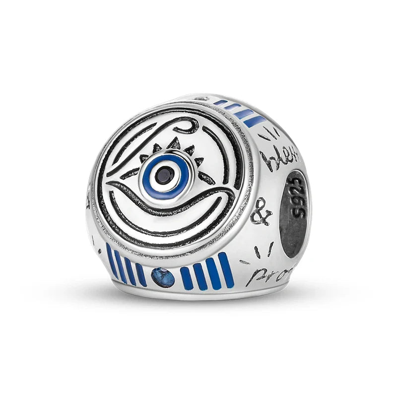 925 Silver Devil's Eye Charms Beads for Women DIY Jewelry Making