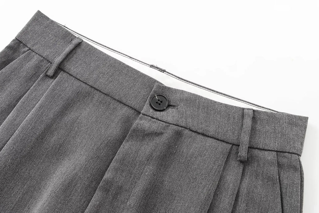 Women Slim-Fit Suit Vest and Trousers Set Vintage V-Neck Sleeveless Chic Summer Outfit