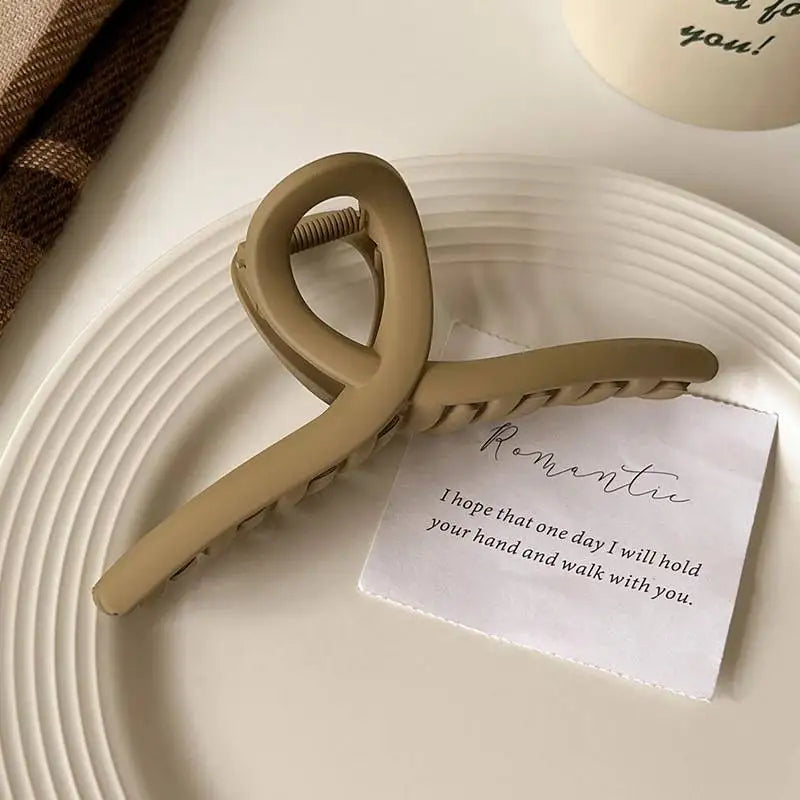 Solid Color Acrylic Wave Hair Claws for Women Versatile Shark Clip Hair Accessories