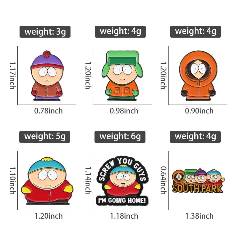 Custom Cartoon Character Enamel Pins Cute Metal Brooches Funny Jewelry Gift for Kids and Friends