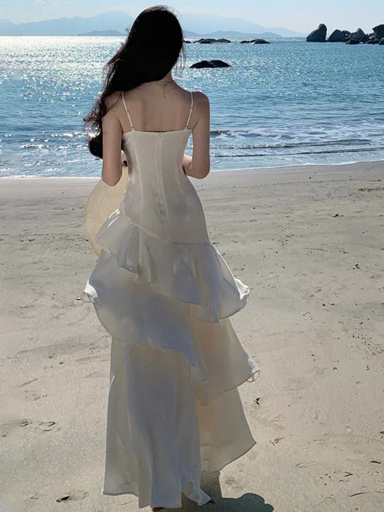 Elegant Spaghetti Strap Long Dress For Women Prom Gown