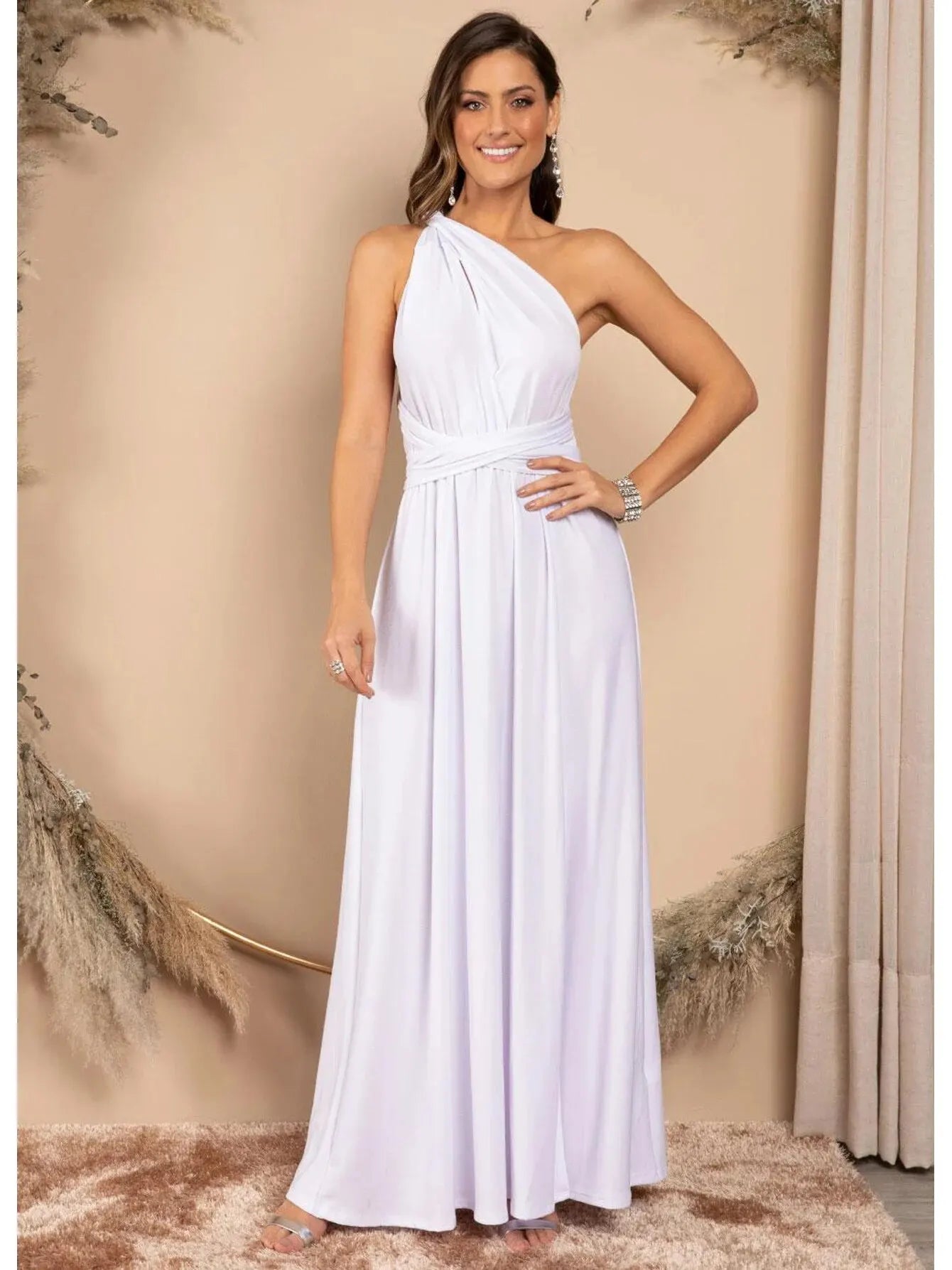 Multiway Wrap Convertible Boho Maxi Red Party Dress