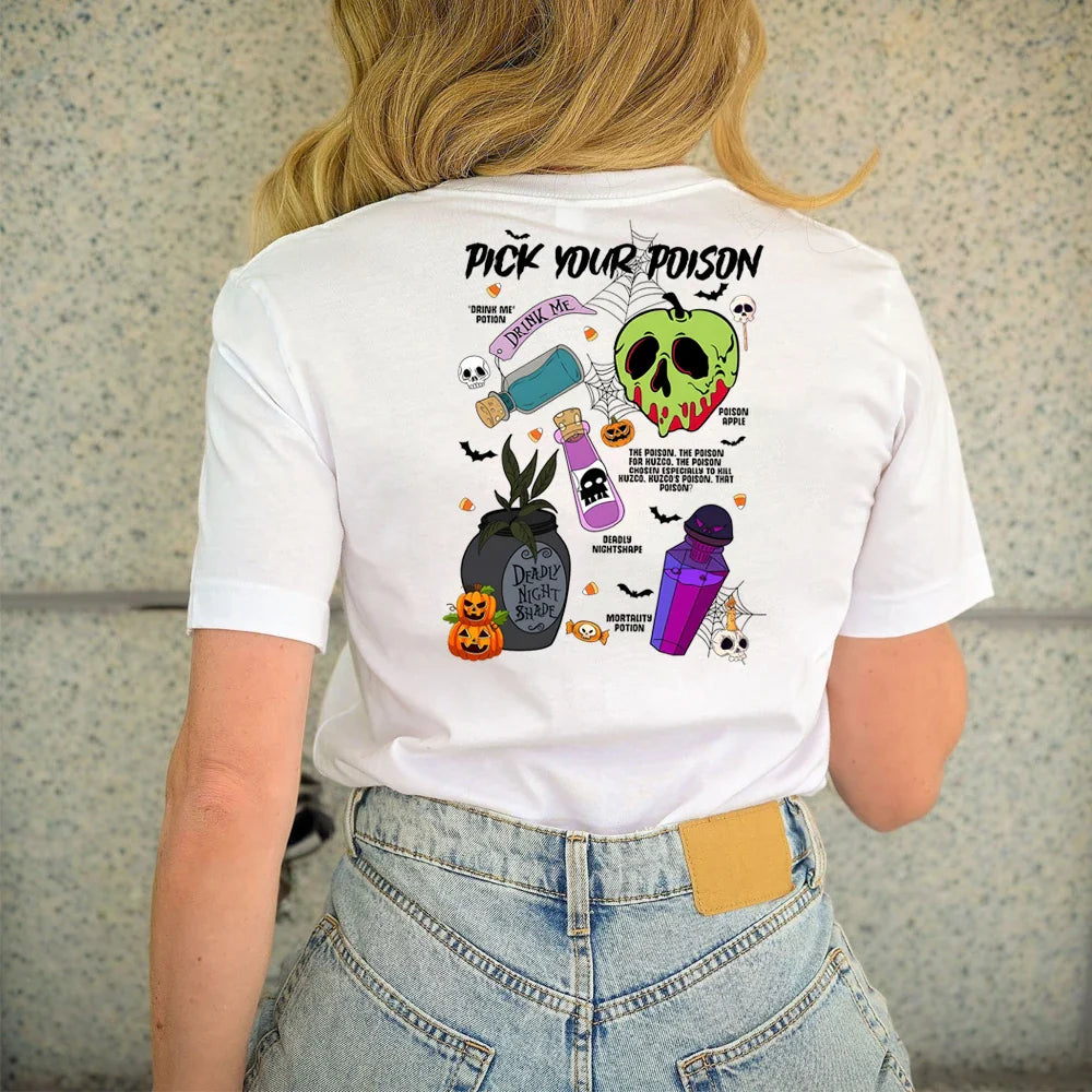 Pick Your Poison Villain T-Shirt for Halloween Family Gift