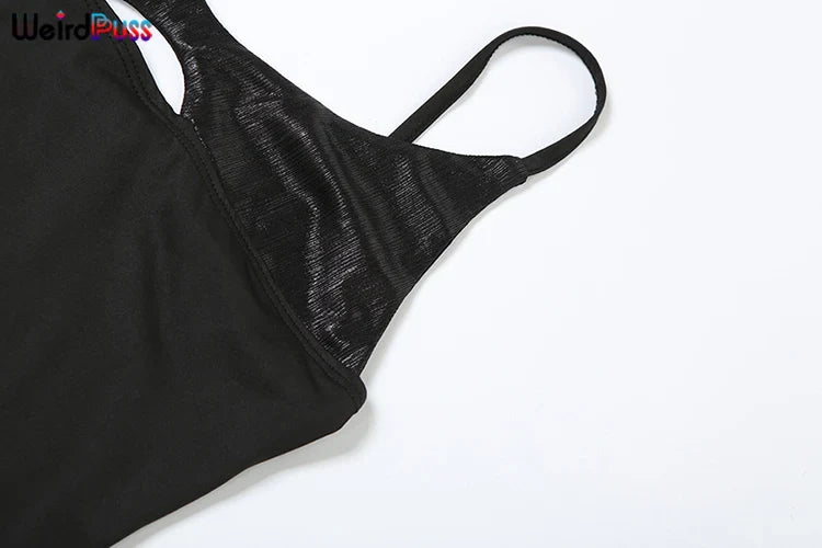 Backless Bodycon Dress With Hollow Square Collar Party