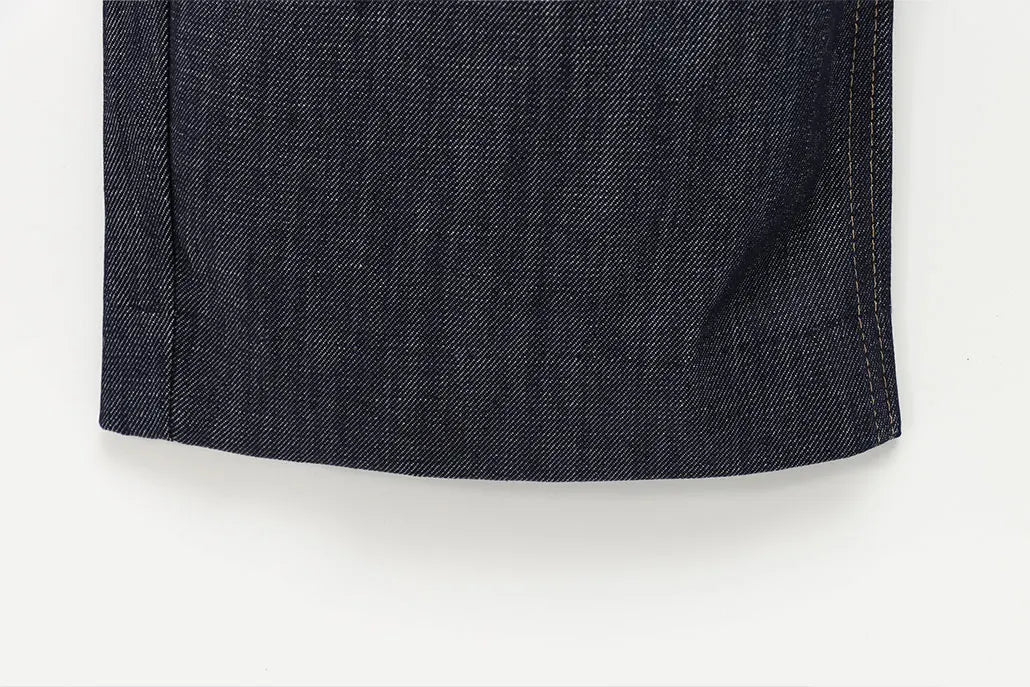 Women's Denim Jacket and Pants Set with Long Sleeve Blazer, Strapless Vest, and Straight Leg Jeans Fashion Outfit