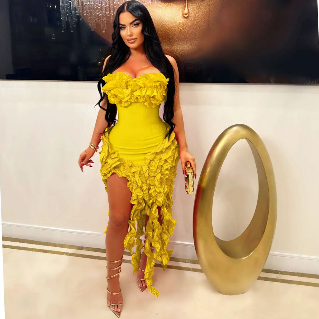 Backless V Neck Mini Dress For Women Summer Clubwear