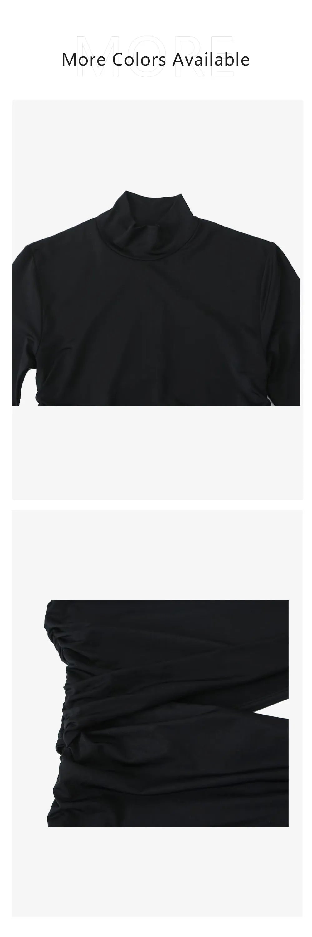 Slim Fit High Neck Dress For Women Autumn Winter Style