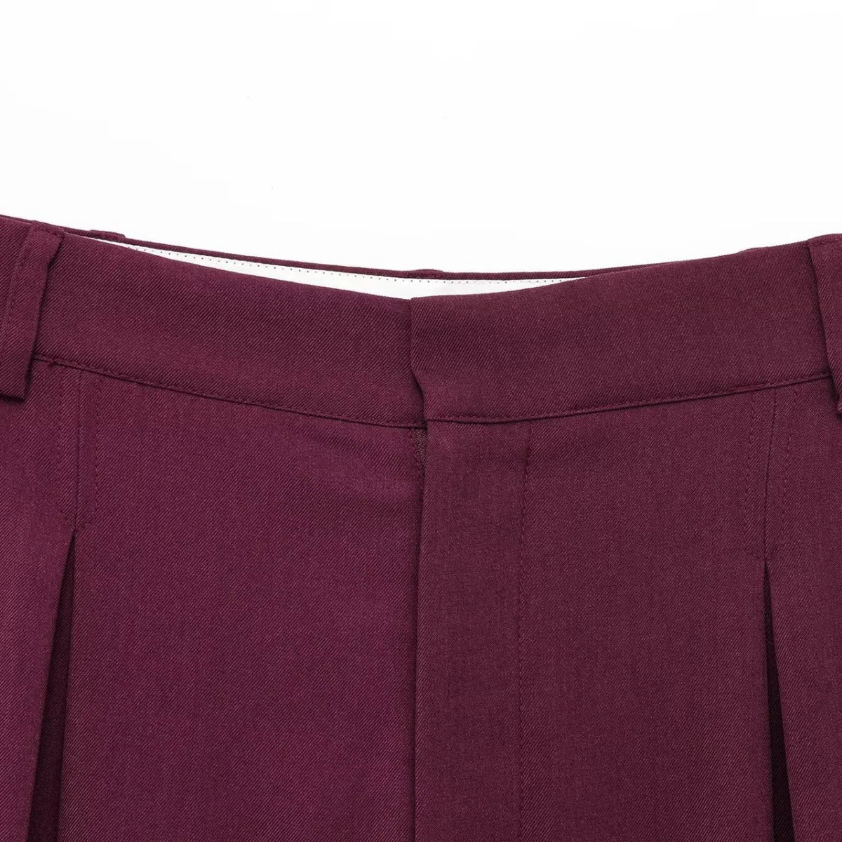 Women's Oversized Suit Jacket and High Waist Wide-Leg Trousers Set with Double-Breasted Top for Spring Fashion