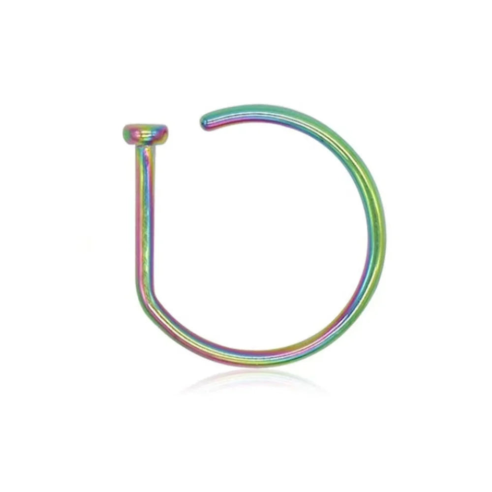 Fashion Non Piercing Nose Clip Earrings for Men and Women - Stainless Steel Punk Style Septum Jewelry