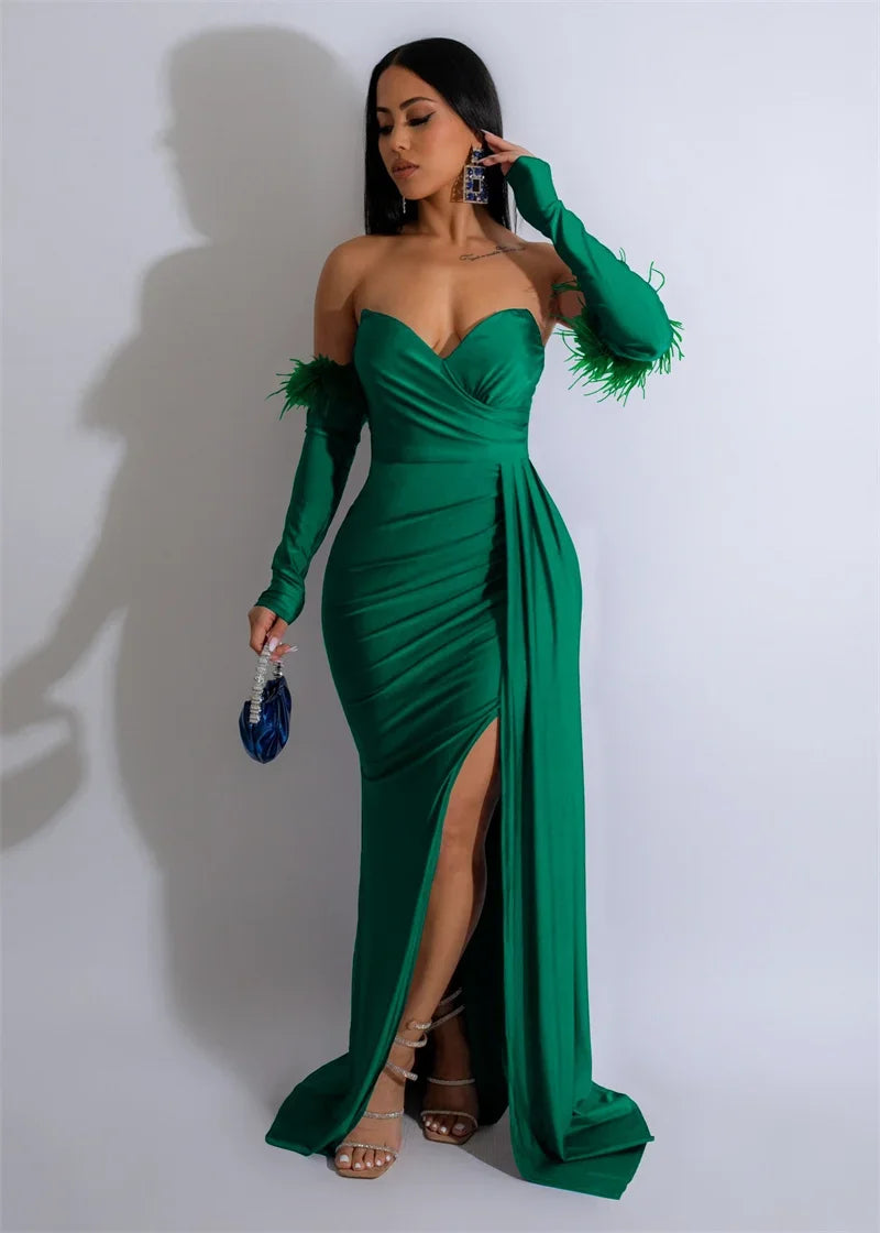 Off Shoulder Mermaid Evening Dress For Formal Party Guest