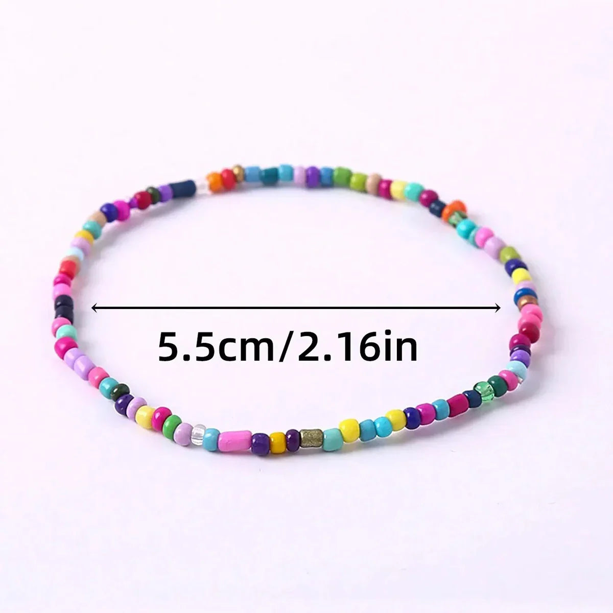 17Pcs Colorful Beaded Bracelets Set for Women Bohemian Stackable Elastic Stretch Bracelets