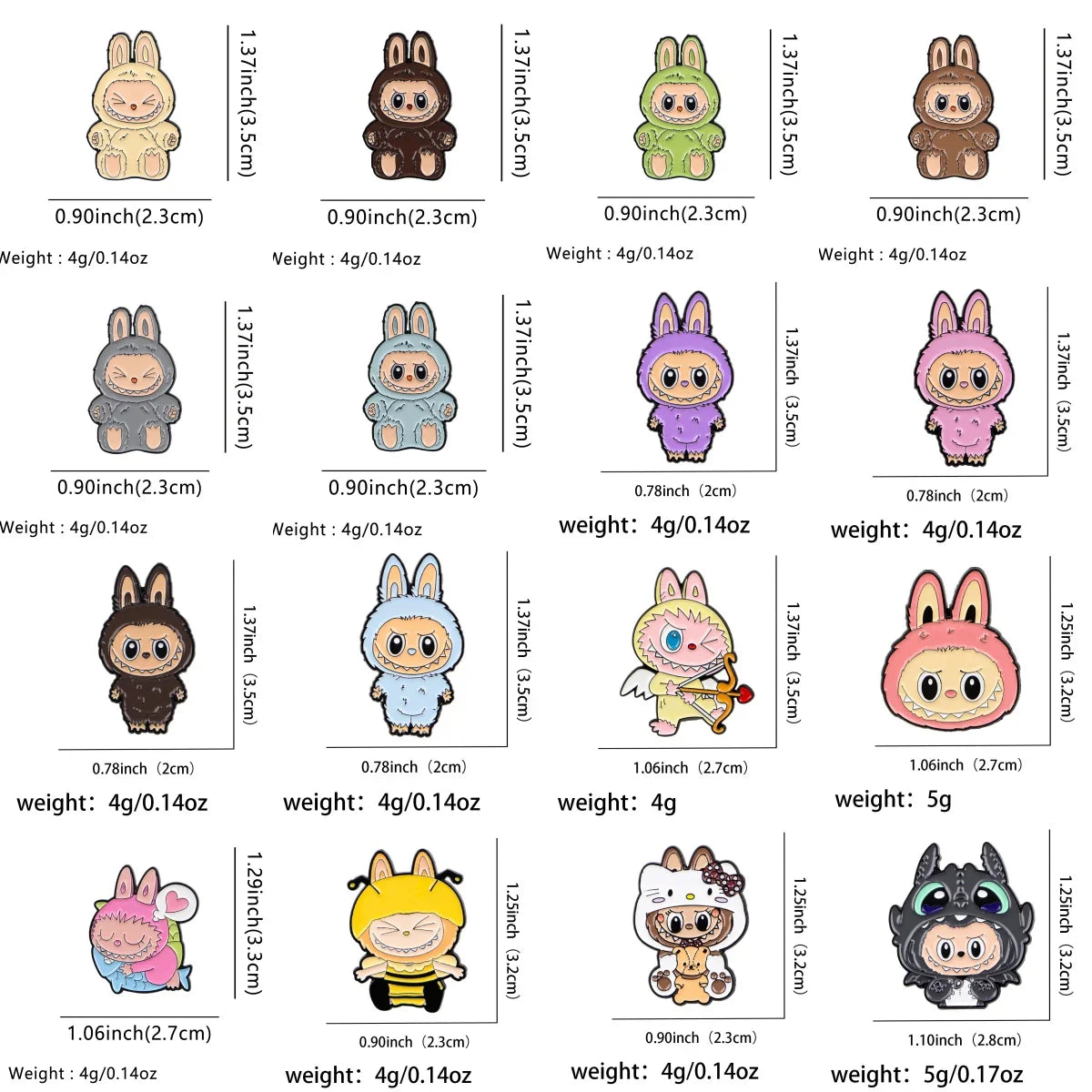 Cute Monster Enamel Pins for Cartoon Anime Lovers - Genie Pin Badge for Backpacks, Lapel Brooch, and Fashion Accessories