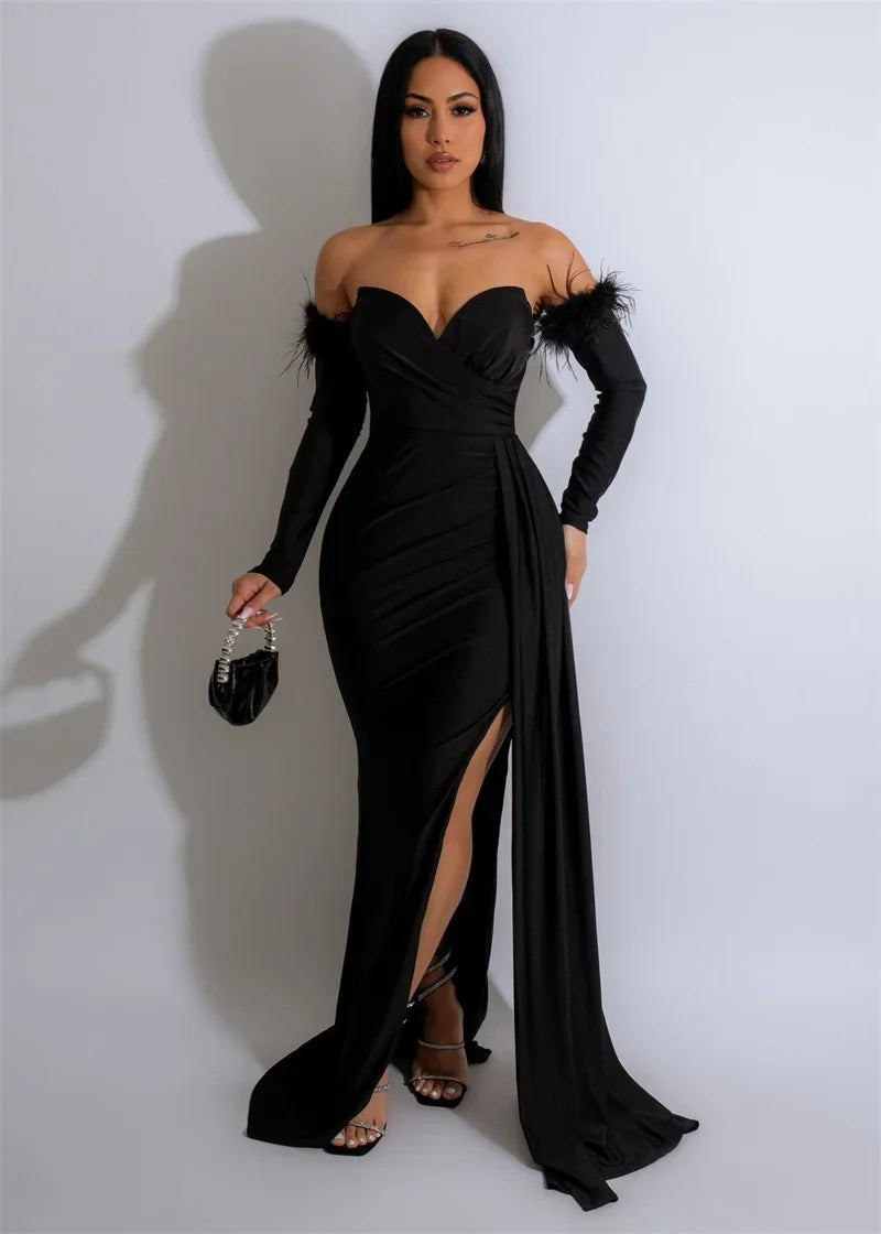 Off Shoulder Mermaid Evening Dress For Formal Party Guest