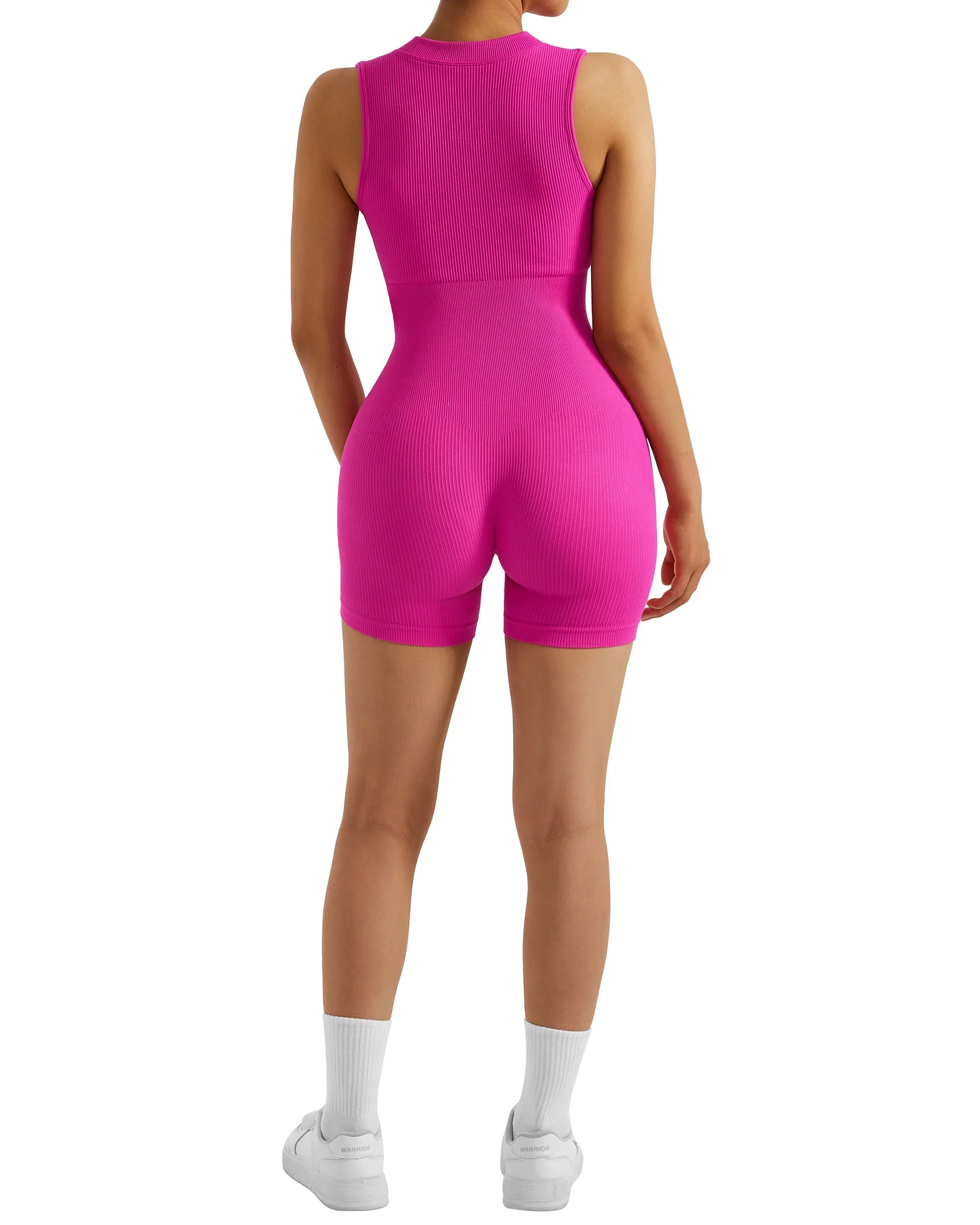 Zipper XL Size Sleeveless Jumpsuit Bodysuit for Women Summer Romper Overalls Streetwear Fashion Outfits