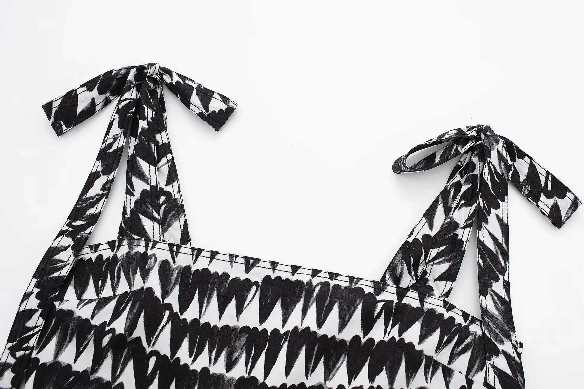 Women's Fashion Print Set Sexy Backless Sleeveless Slim Lace-Up Corset Crop Top with Elegant A-Line Pleated Midi Skirt