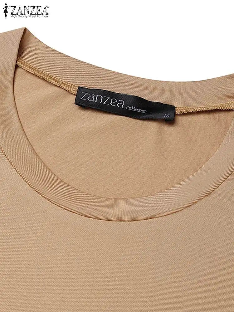 Summer O Neck Sundress With Contrast Patchwork Short Sleeve