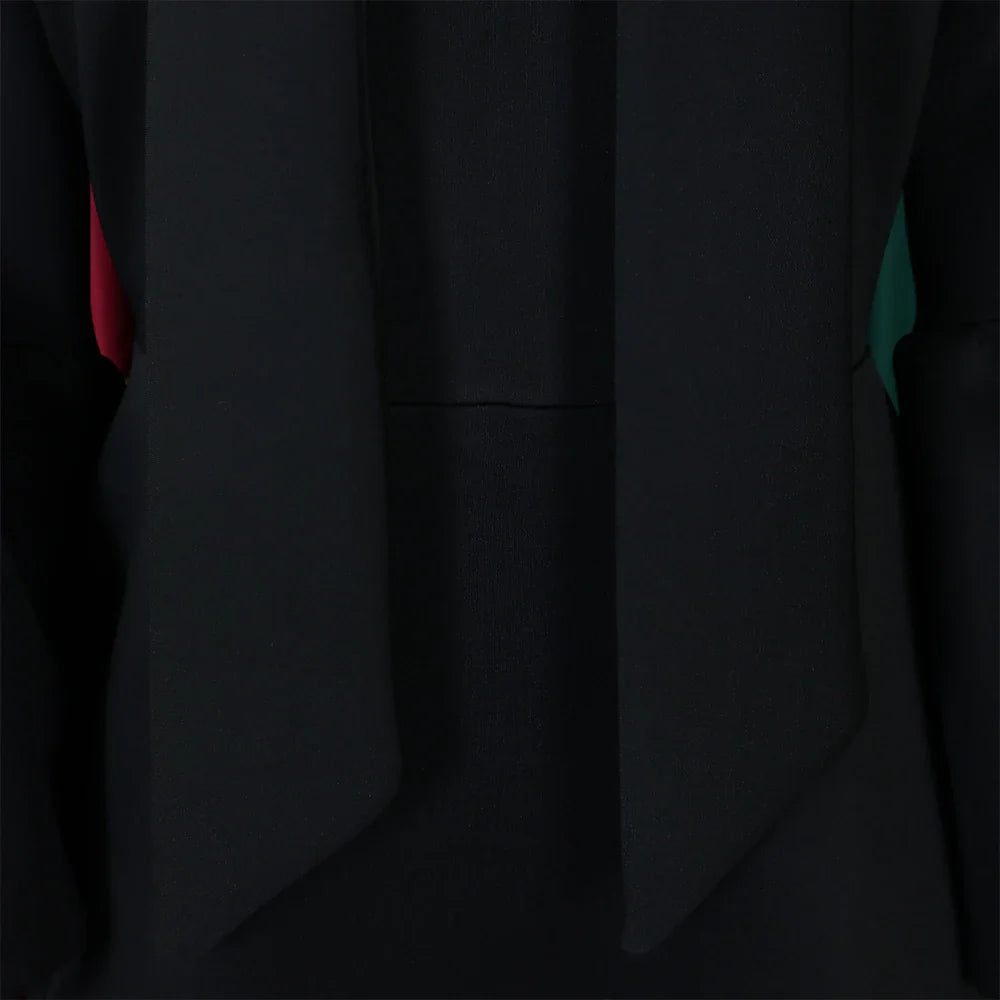 Elegant A Line Midi Dress With Bow Collar For Party