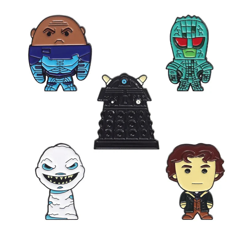 Cute Cartoon Anime Character Enamel Pins Custom Little Monk Brooches Funny Jewelry Gift for Friends