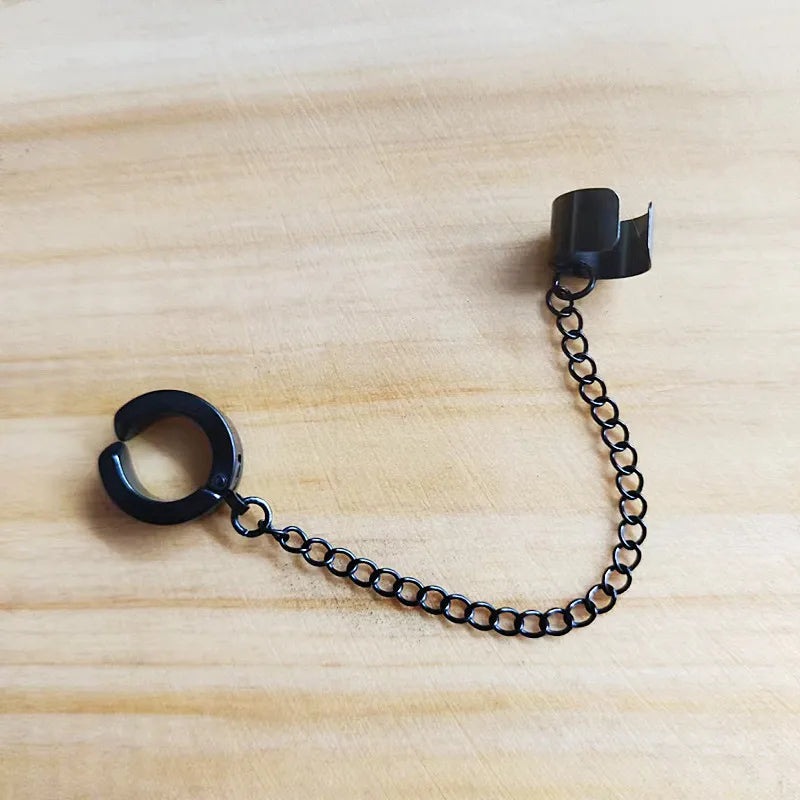 Stainless Steel Painless Ear Clip Earrings Non Piercing Fake Earrings for Men and Women