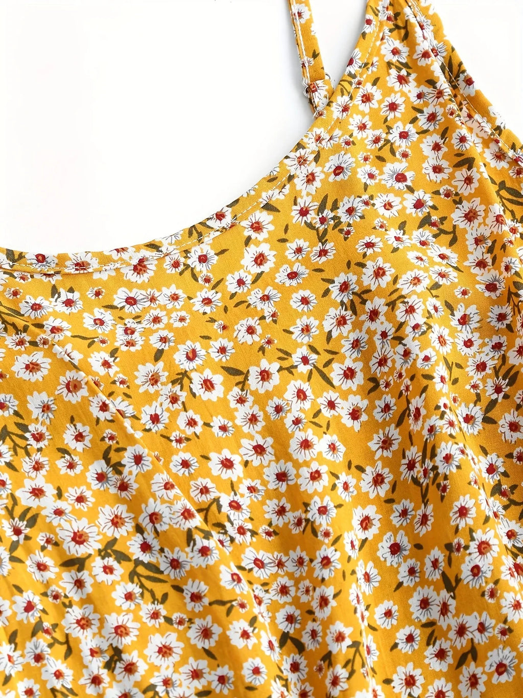 Floral One Shoulder Dress With Waist Enhancing Style