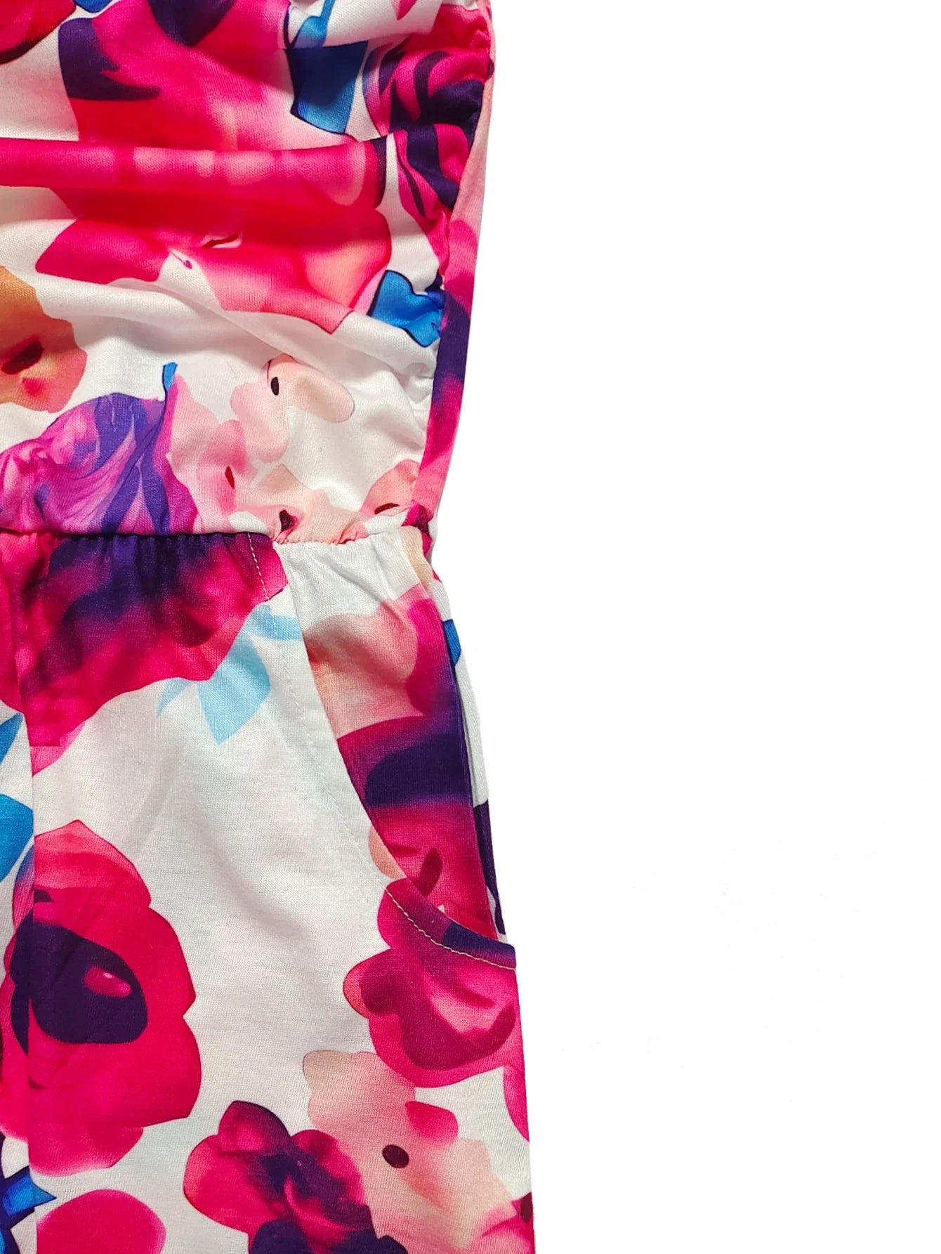 Strapless Maxi Dress With Pockets Pleated Off Shoulder