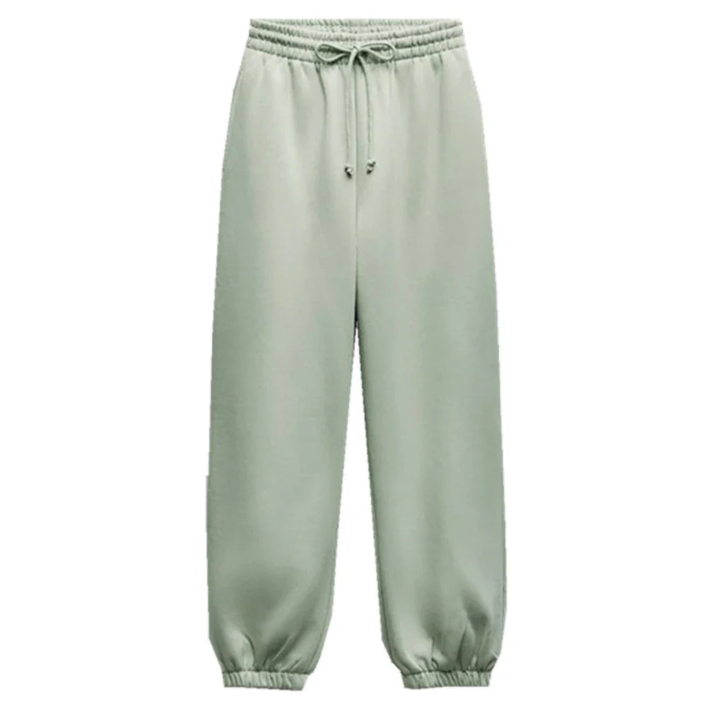 Women's Casual Sweater Pants Suit for Fall and Winter Elegant Sportswear Set