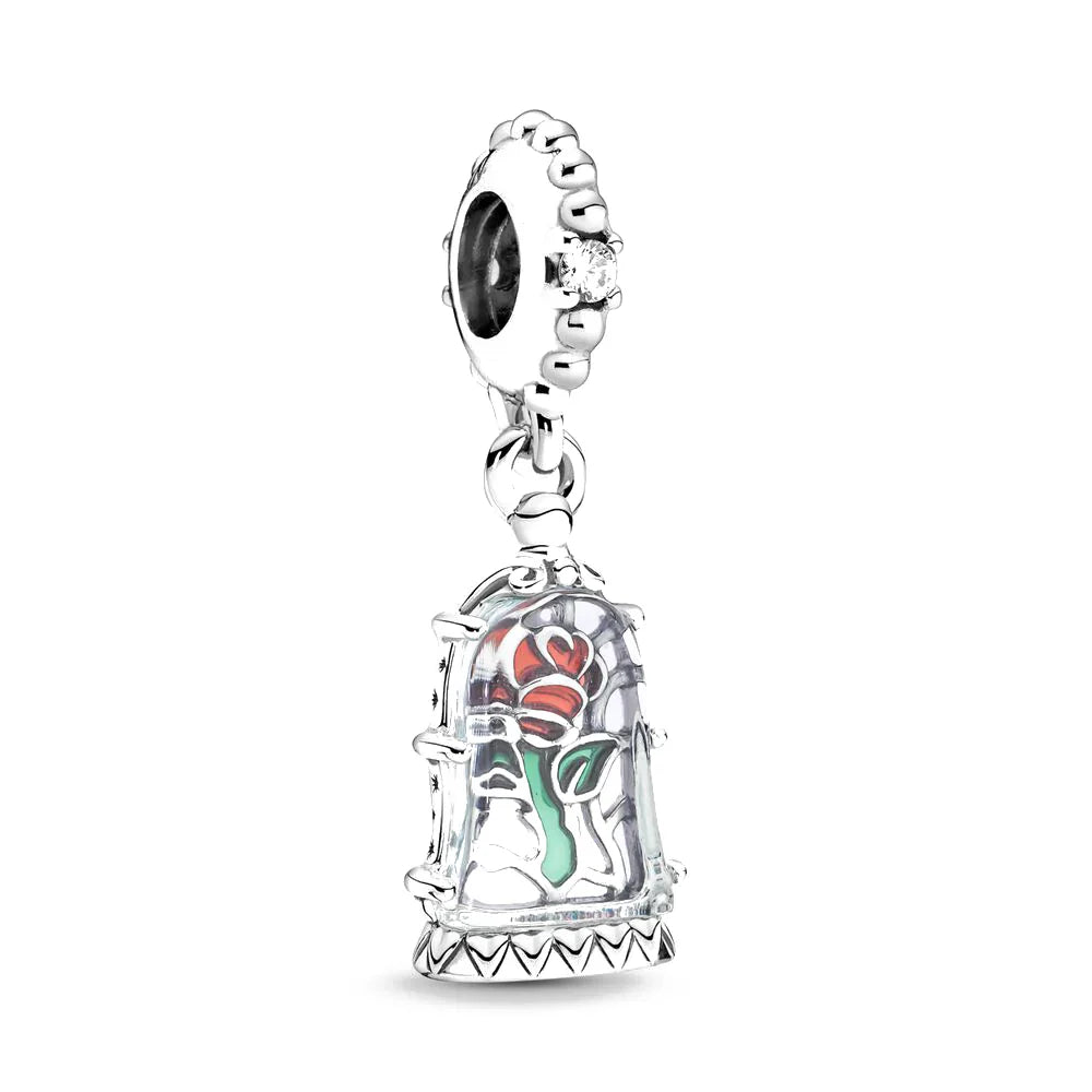 Mickey Mouse Minnie Mouse Sterling Silver Charm Beads for Bracelets