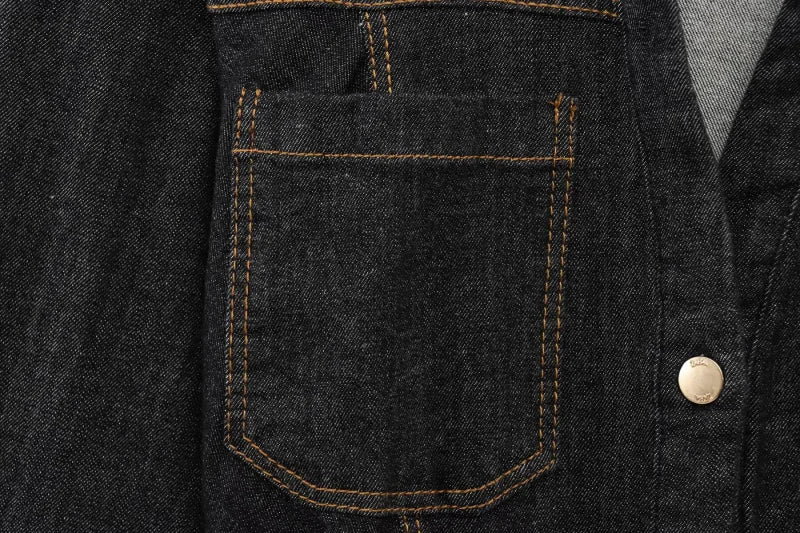 Women's Slim-Fit Denim Shirt with Stretch Waist and Flare Trousers for Comfortable Spring Style