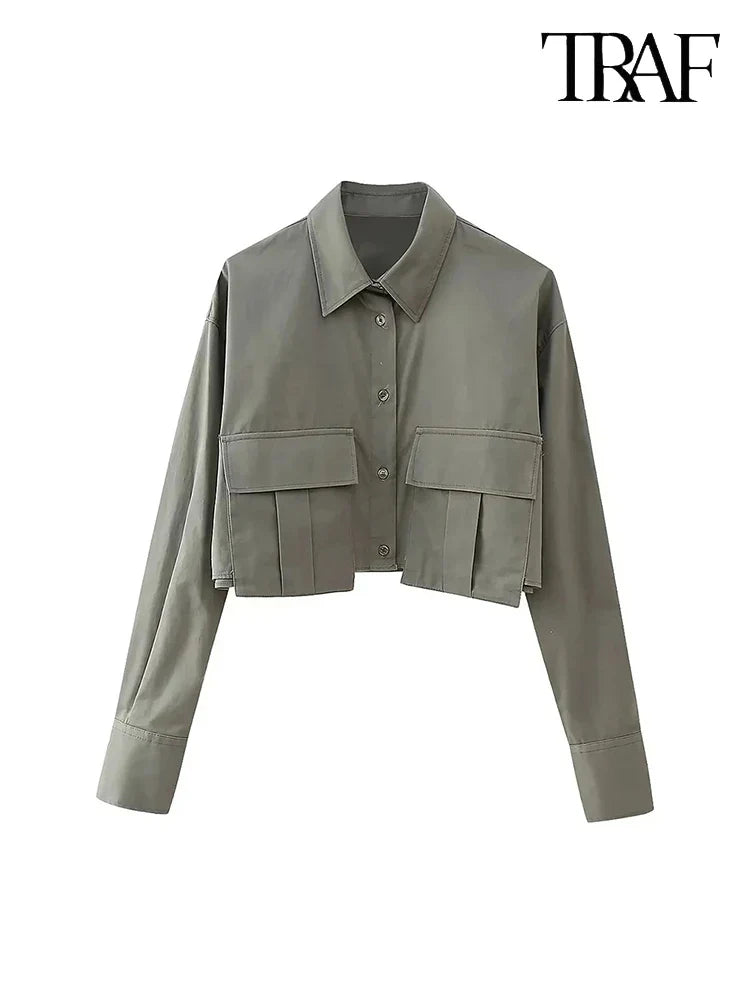 Women's Casual Streetwear Single Breasted Flip Lapel Shirt Solid Color Comfortable Commuter Top