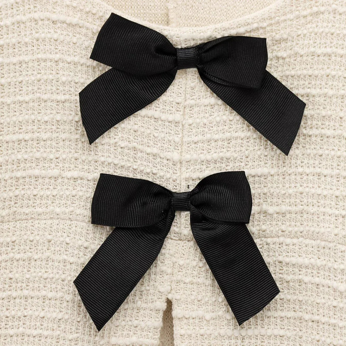 Women's Casual Chic Bow Top and Flared Pants Suit Set for Spring and Summer