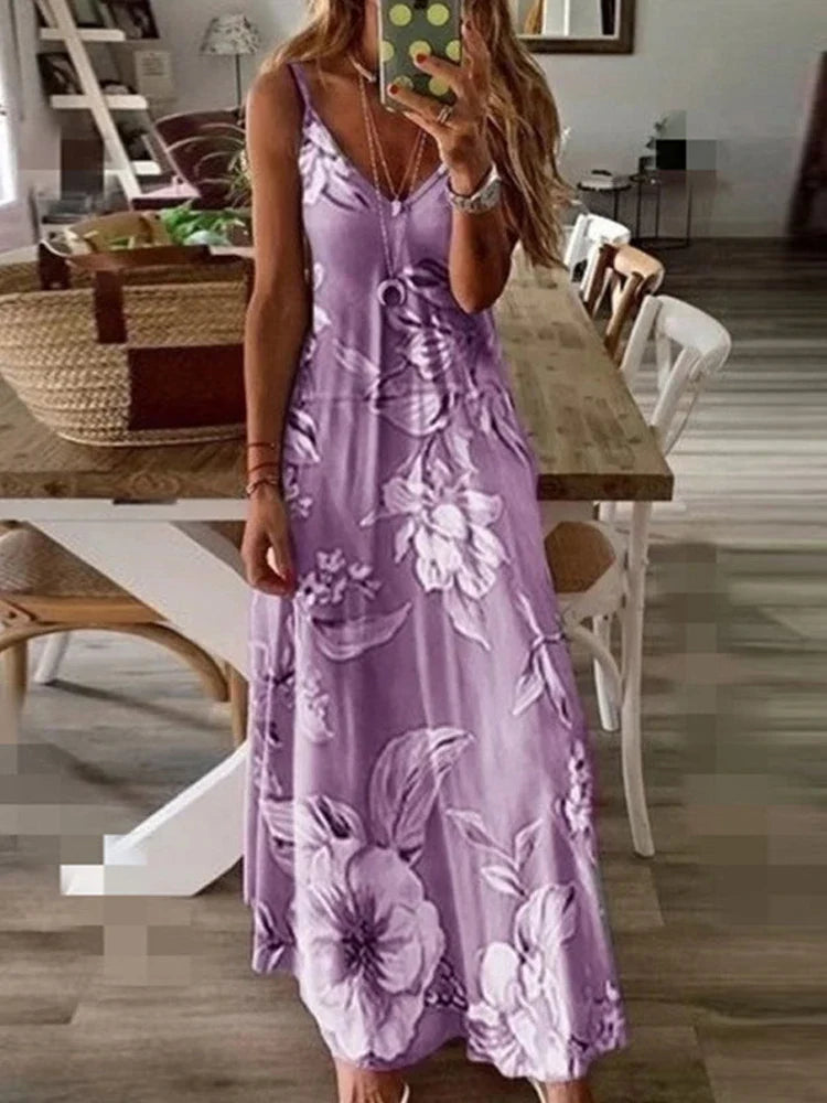 Slim Fit Sleeveless V Neck Green Slip Dress for Women