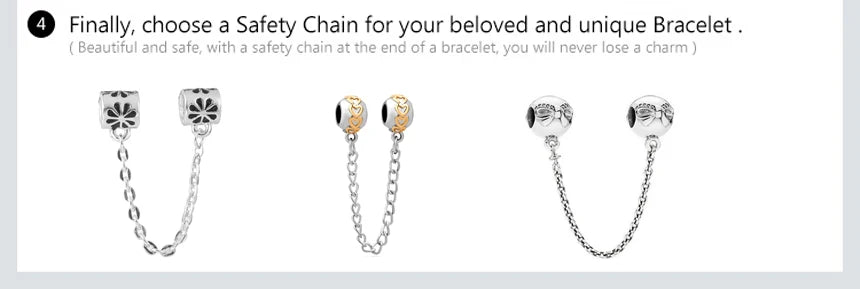 Charm Fit Original Bracelet with Shining Zircon Love Heart and Flower Bead for Women Jewelry Gift in 925 Silver Plated Design