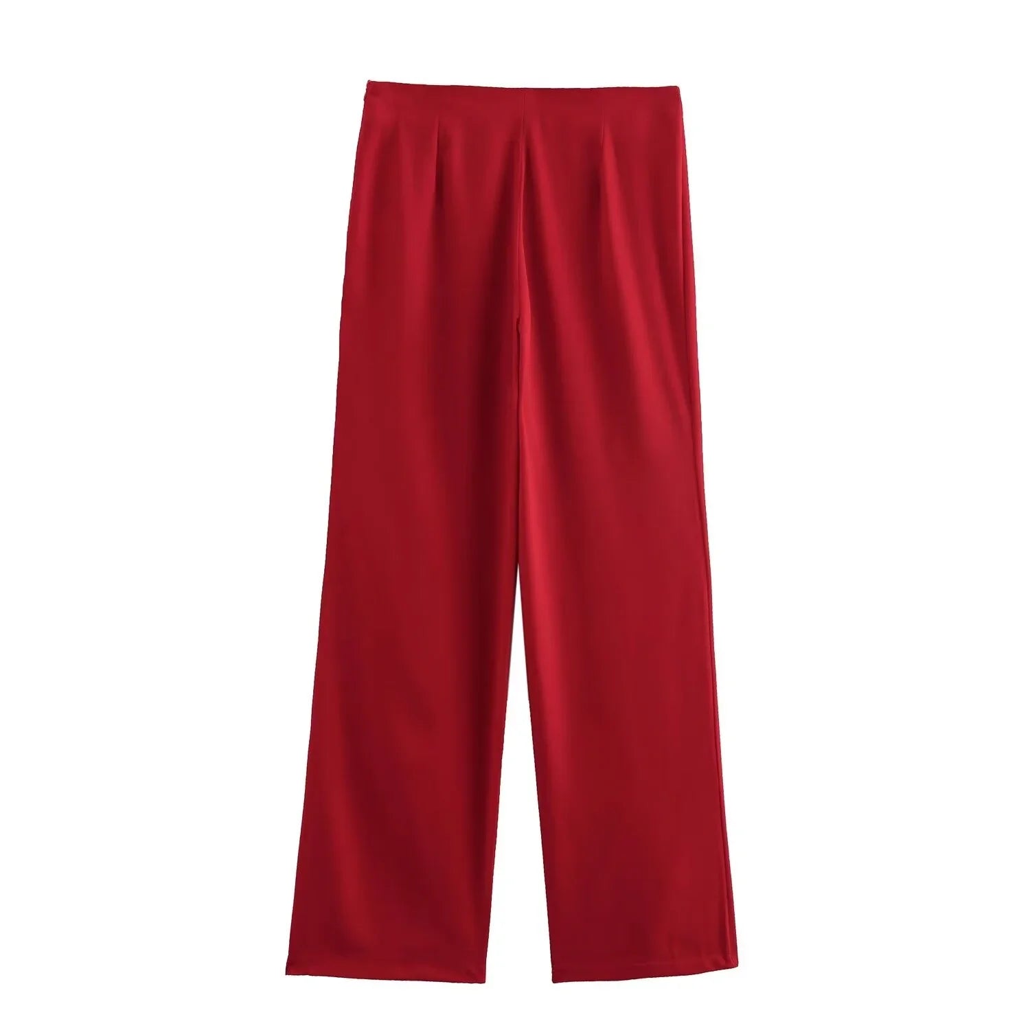 Women's Casual Black Sleeveless Split Design Vest Pants Set with Belt for Autumn Commuting