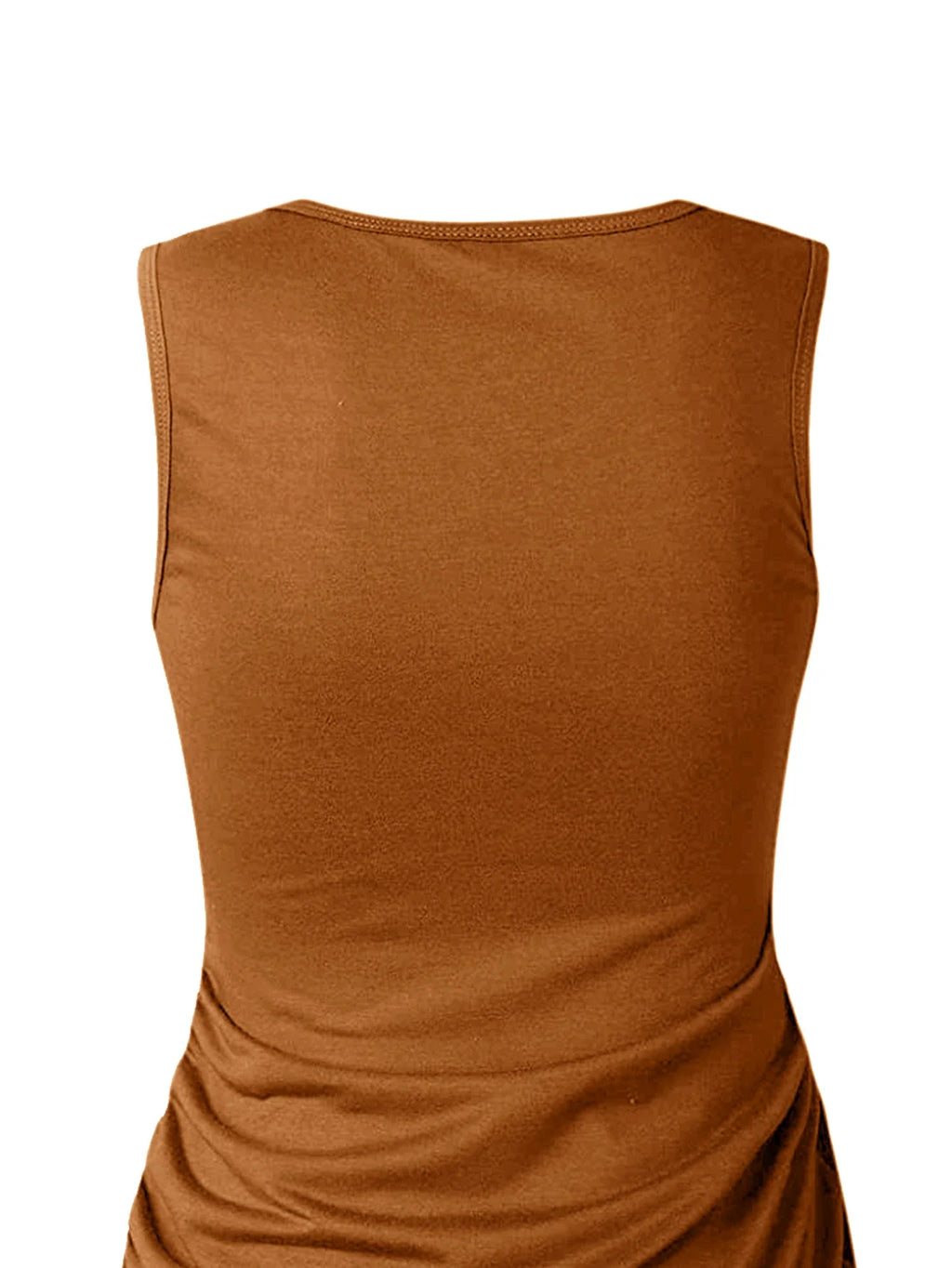 Solid Color Knee Length Sleeveless Summer Skirt For Women