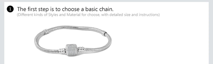 Charm Fit Original Bracelet with Shining Zircon Love Heart and Flower Bead for Women Jewelry Gift in 925 Silver Plated Design