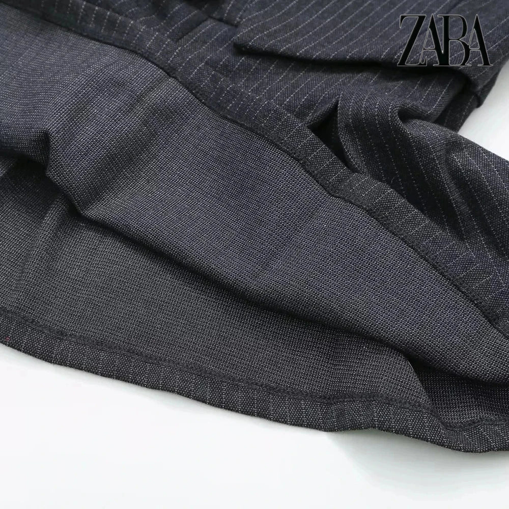 Black Backless V Neck Sleeveless A Line Pleated Dress