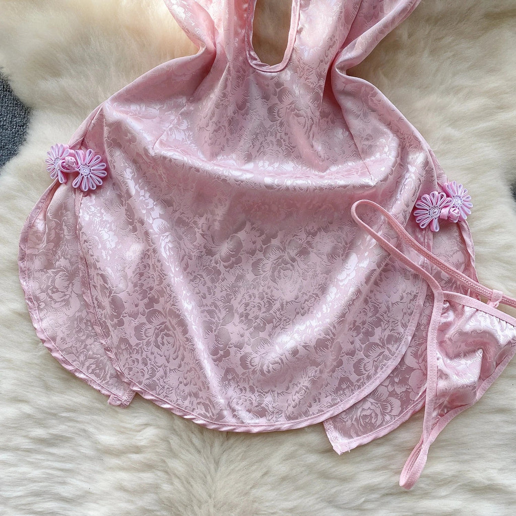 Sexy Anime Cosplay Qipao Bodysuit Nightgown Lingerie