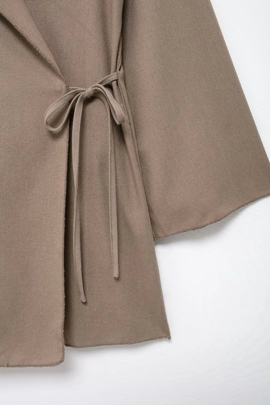 Casual Chic Solid Two Piece Women Set with Long Sleeve Kimono Jacket and Pants Nightwear Suit