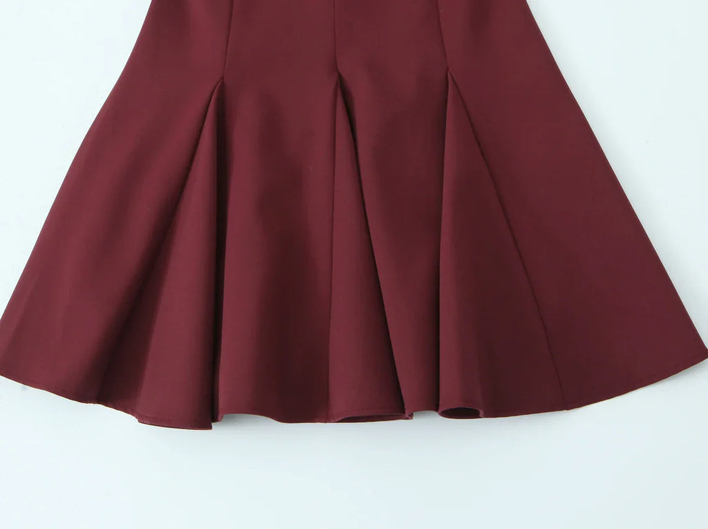 Sexy Bow Pleated Sleeveless Mini Dress For Summer Women