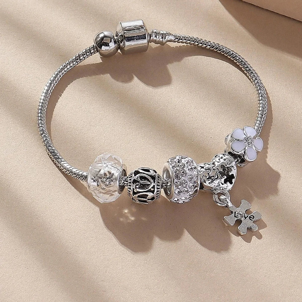 Women's Fashion Beaded Love Bracelet for Daily Wear and Special Occasions