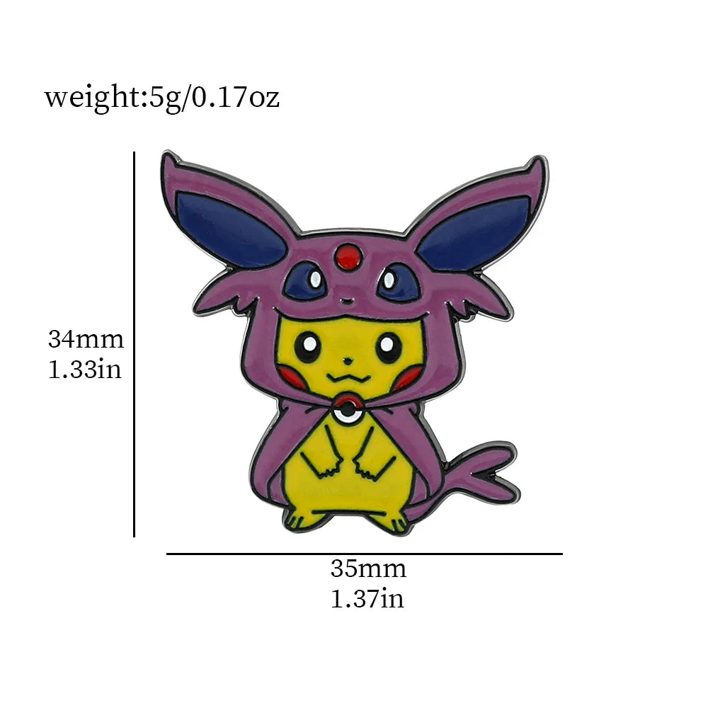 9 Pcs Animal Brooch Set Creative Enamel Pins for Backpack and Clothing Accessories