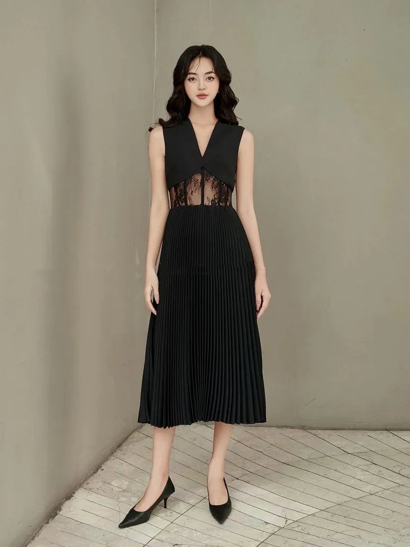 Lace Dress For Work Elegant Long Sheath Office Dress