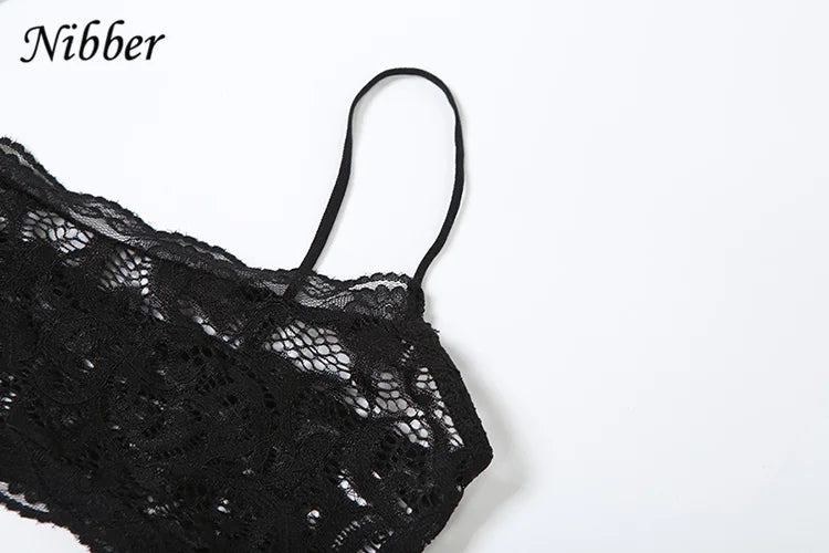 Sexy Mesh Two Piece Set for Women Hipster Mini Camisole and Stretch Skirt Nightclub Party Outfit