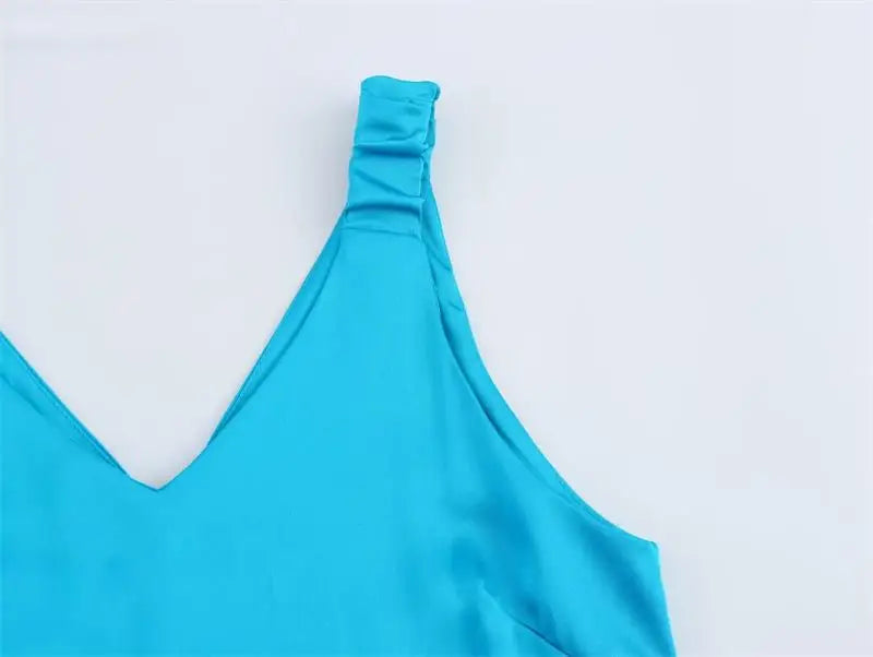 Summer Dress For Women V Neck Slim Street Chic Comfort