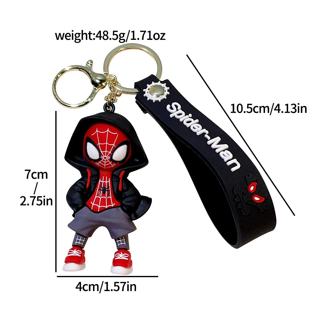 Spider-Man Keychain Cartoon Comics Pendant Jewelry Gift for Friends