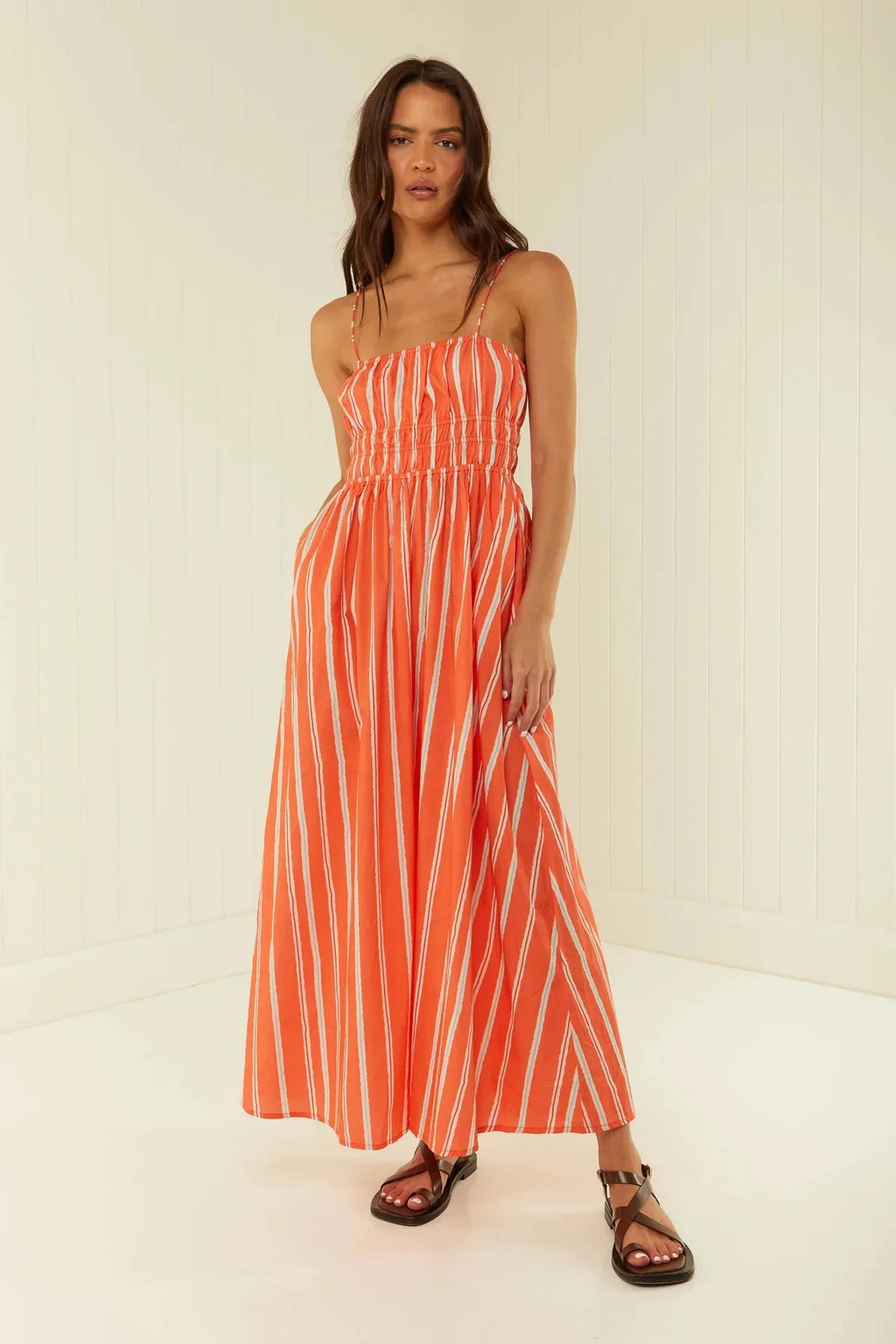 Bohemian Maxi Dress One Shoulder Strap Printed Summer