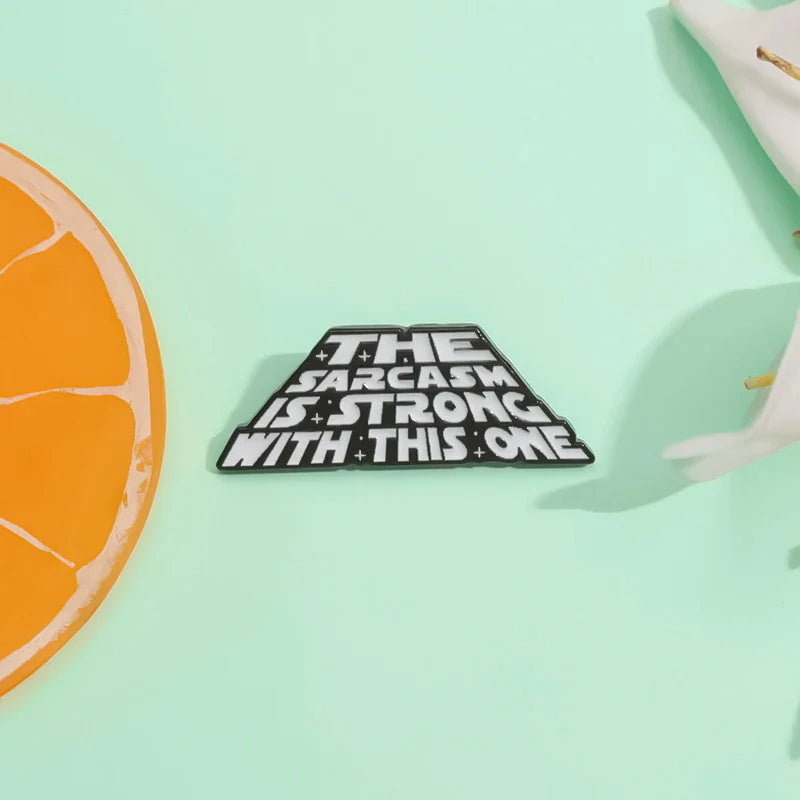 Custom Quotes Enamel Pins with Funny Phrases and Positive Sayings Rainbow Text Brooch Lapel Badge Jewelry Gift for Friends