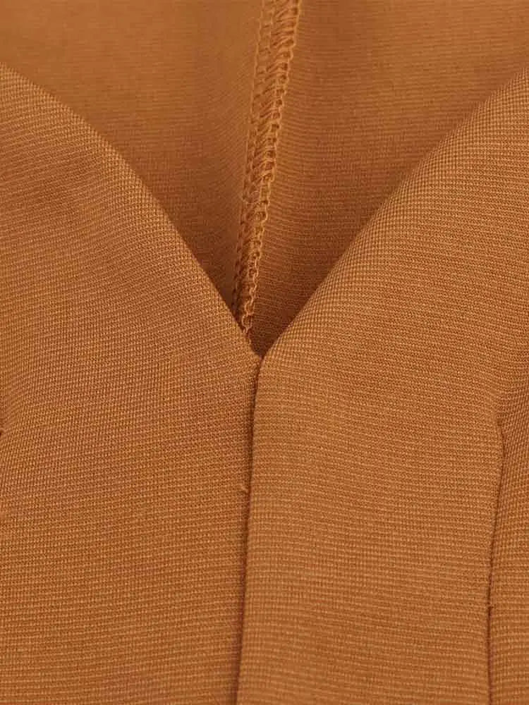 Stylish Women's Long Jumpsuit Comfortable Versatile Casual One-Piece Outfit with Simple Elegant Design