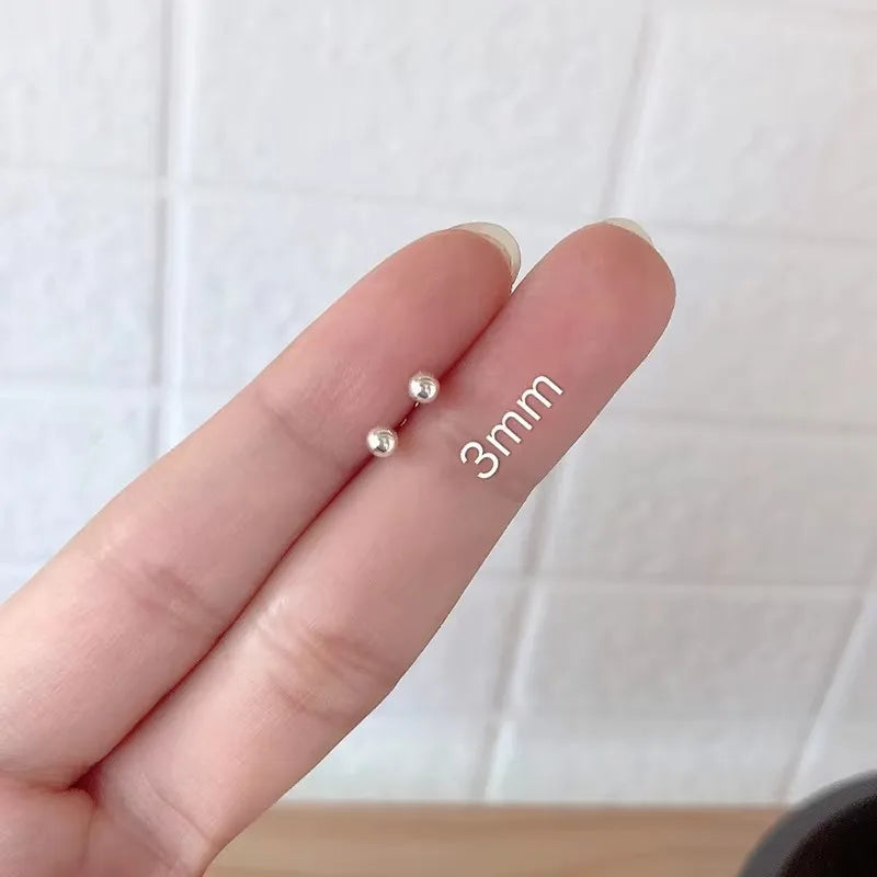 925 Silver Mini Star Heart Butterfly Stud Earrings for Women Hypoallergenic Daily Wear