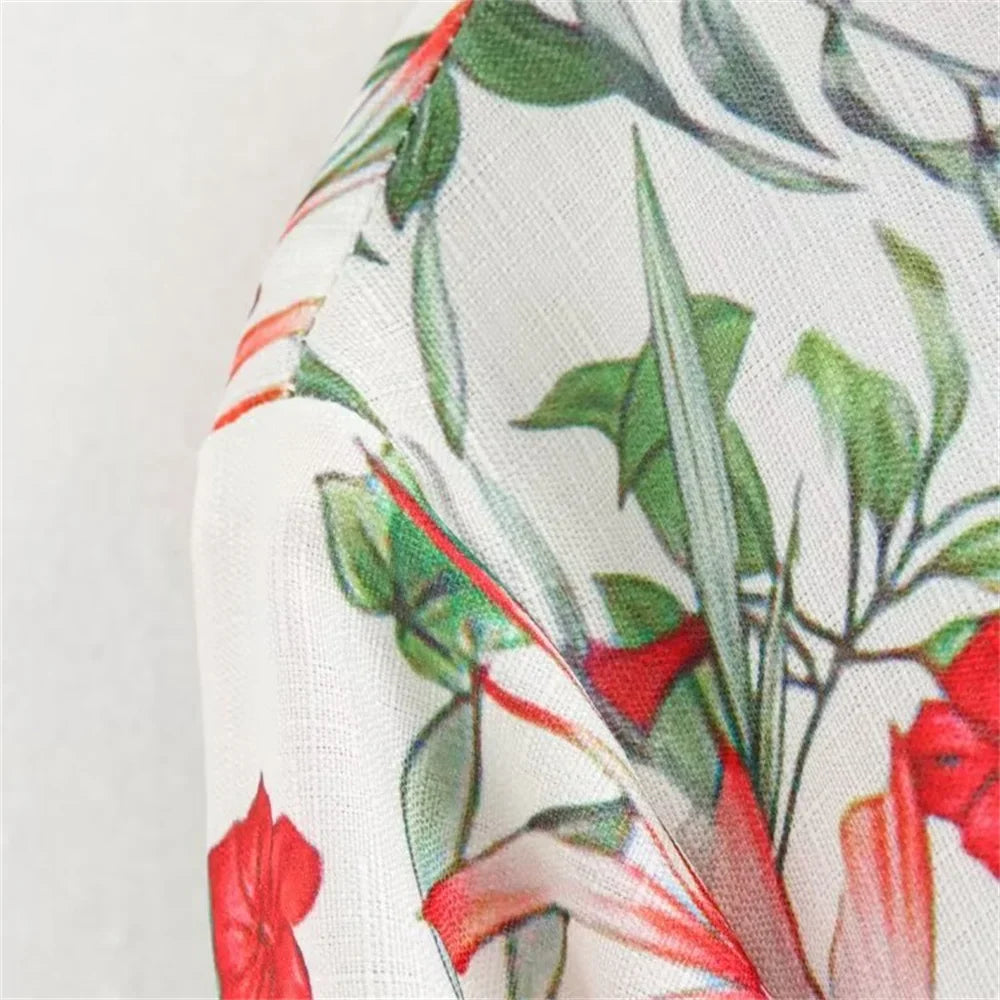 Linen Single-Breasted Long-Sleeved Shirt and Pant Suit for Women Fashionable and Stylish Office Attire